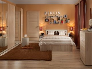 Модульная спальня Берлин (дуб сонома)