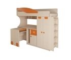 Набор мебели МДК 4.4.2 +Стол+Лестница №2 (оранж, прав.) 