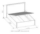 BAUHAUS 3.2 (спальня) Кровать с подъемным механизмом (1400)