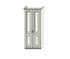 Ферсия модуль 23 Шкаф 2-х дверный Наполнение 3: Белье/Платье (Б/П)