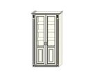 Ферсия модуль 28 Шкаф 2-х дверный витрина с 2-мя пилястрами Наполнение 1: Белье (Б)